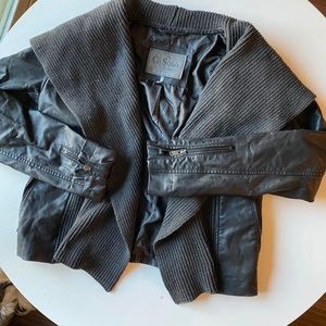 Boho style leather jacket